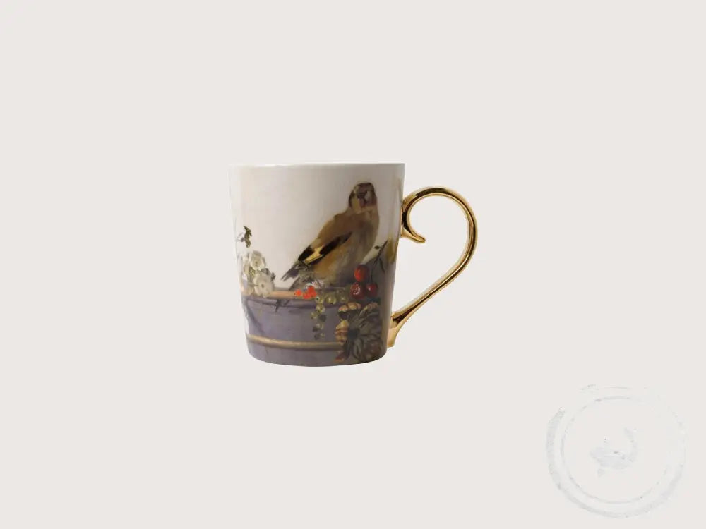 Heine Defts Blauw Mok Het Puttertje – Kunstmok met Gouden Oor