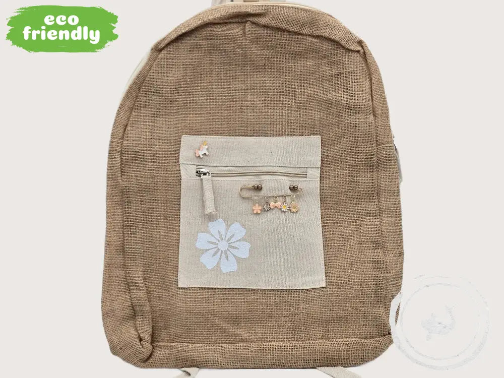 INTERIEURDINGETJES Duurzame Jute Tas Blompie – Handgemaakt & Uniek