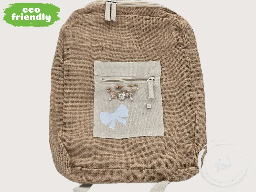 INTERIEURDINGETJES Duurzame Jute Tas Bow – Handgemaakt & Uniek