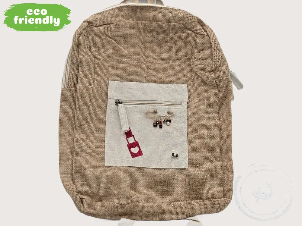 INTERIEURDINGETJES Duurzame Jute Tas Lipstick – Handgemaakt & Uniek