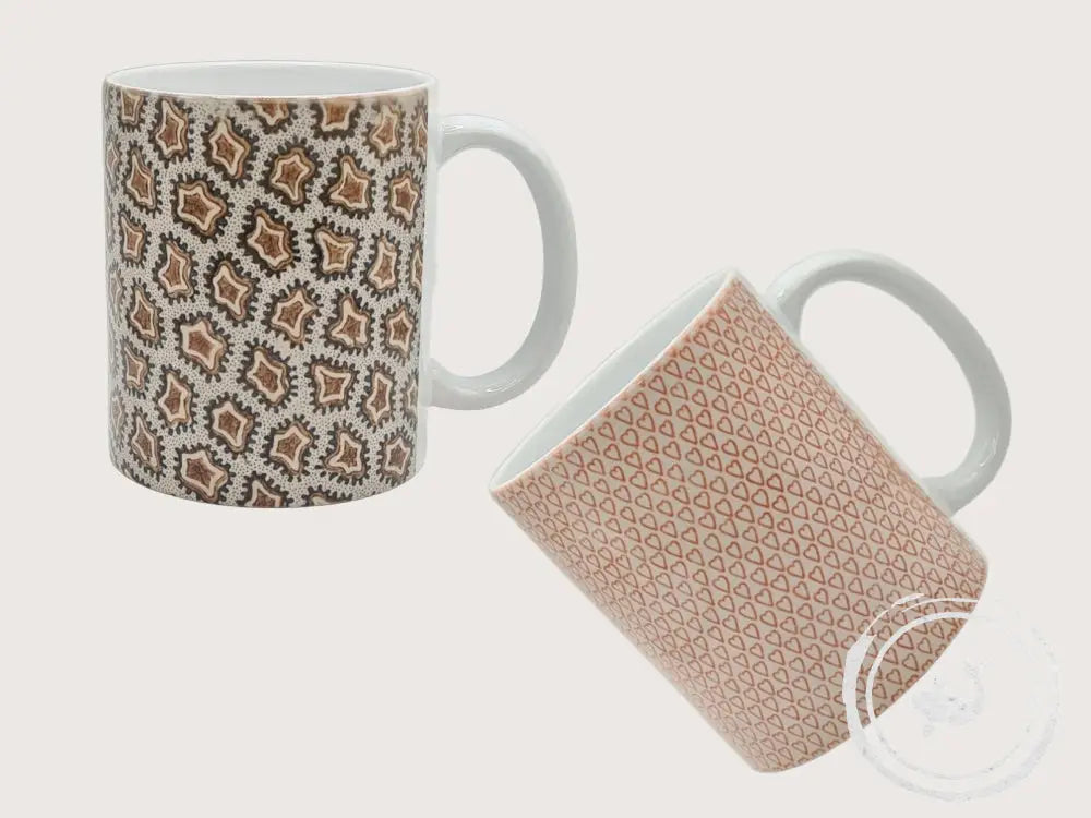 INTERIEURDINGETJES Handbedrukte mok met vintage print
