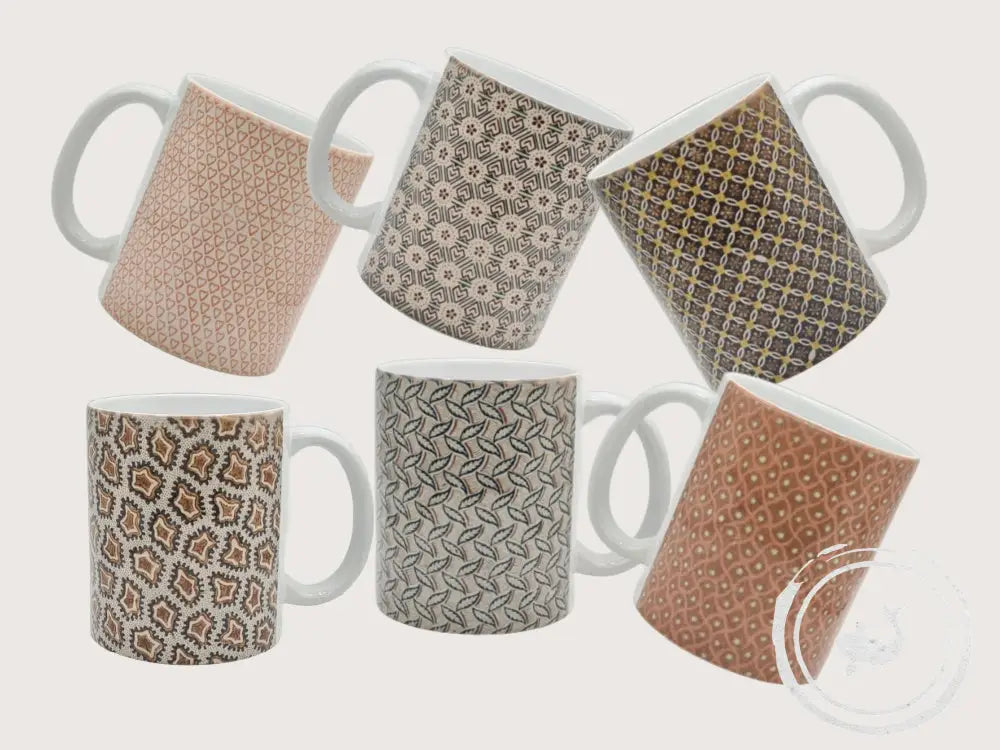 INTERIEURDINGETJES Handbedrukte mok met vintage print