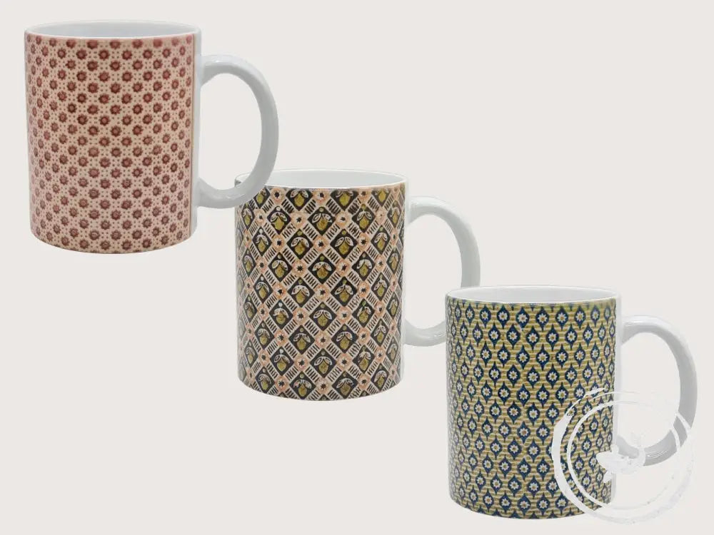 INTERIEURDINGETJES Handbedrukte mok vintage print