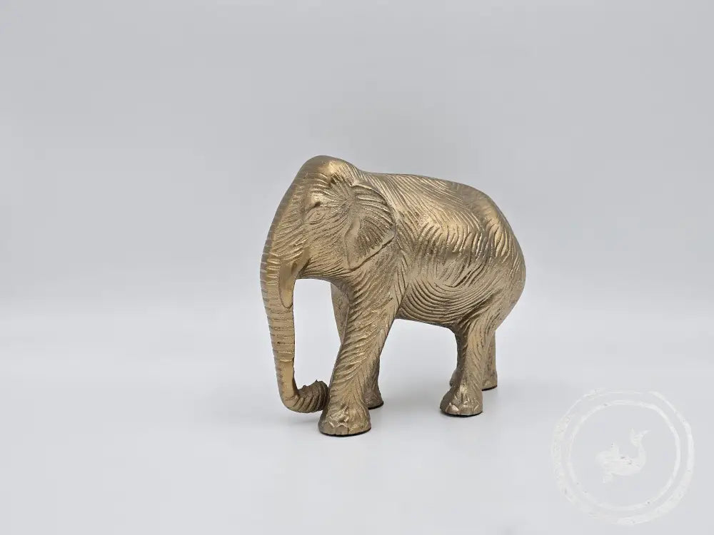 INTERIEURDINGETJES Goudkleurig Olifantje metaal