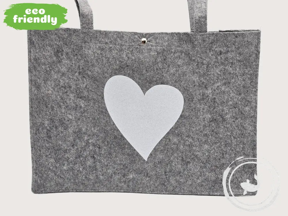 INTERIEURDINGETJES Vilten Tas Hart witglitter 3