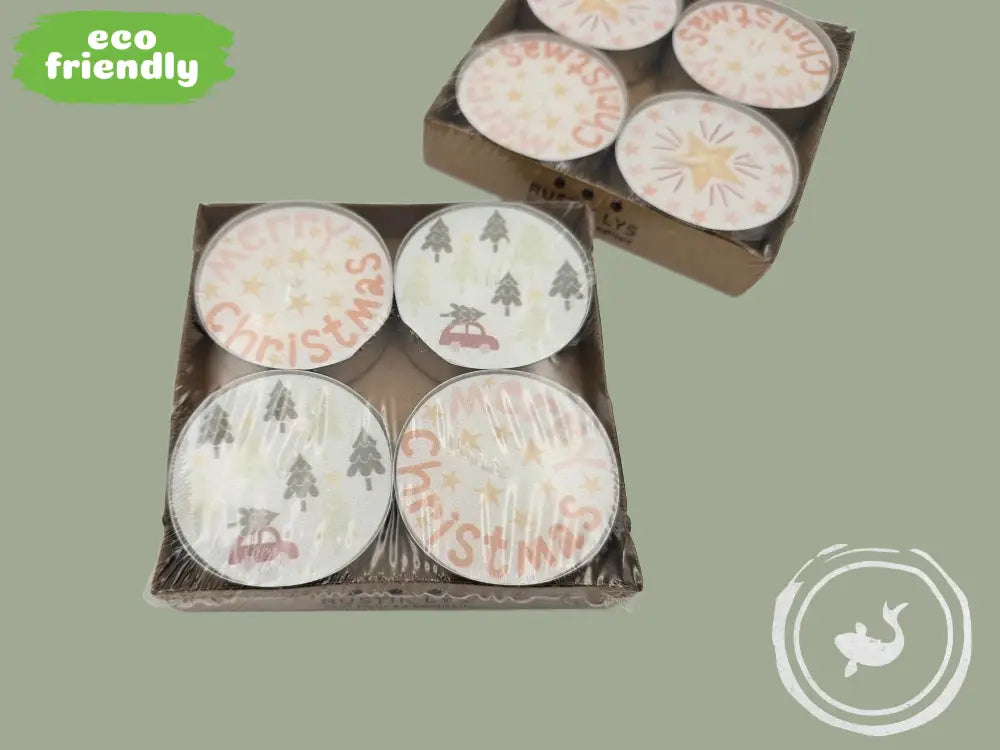 Rustik Lys by Kimmi Waxinelichtje Kerst - magische kerstset Kerstbomen & tekst