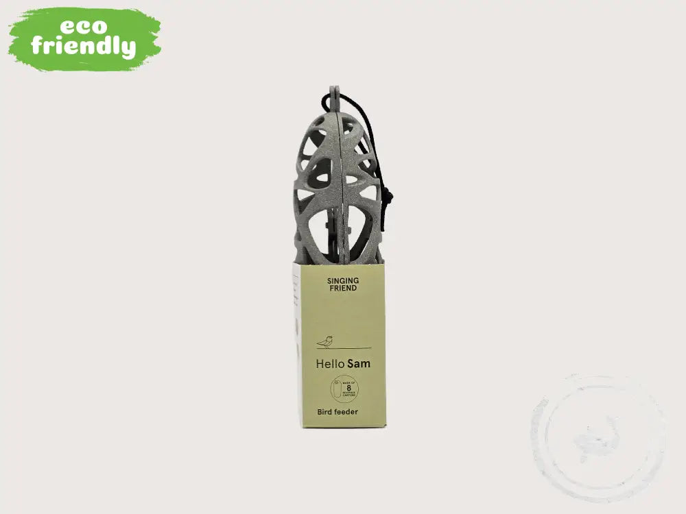 Singing Friend Sam vetbolhouder - voer vogeltjes en recycle tegelijk