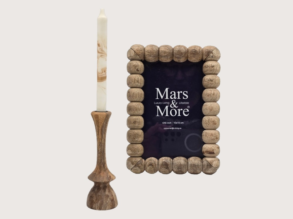 Mars &amp; More, Fotolijstje Mangohout - uniek en natuurlijk