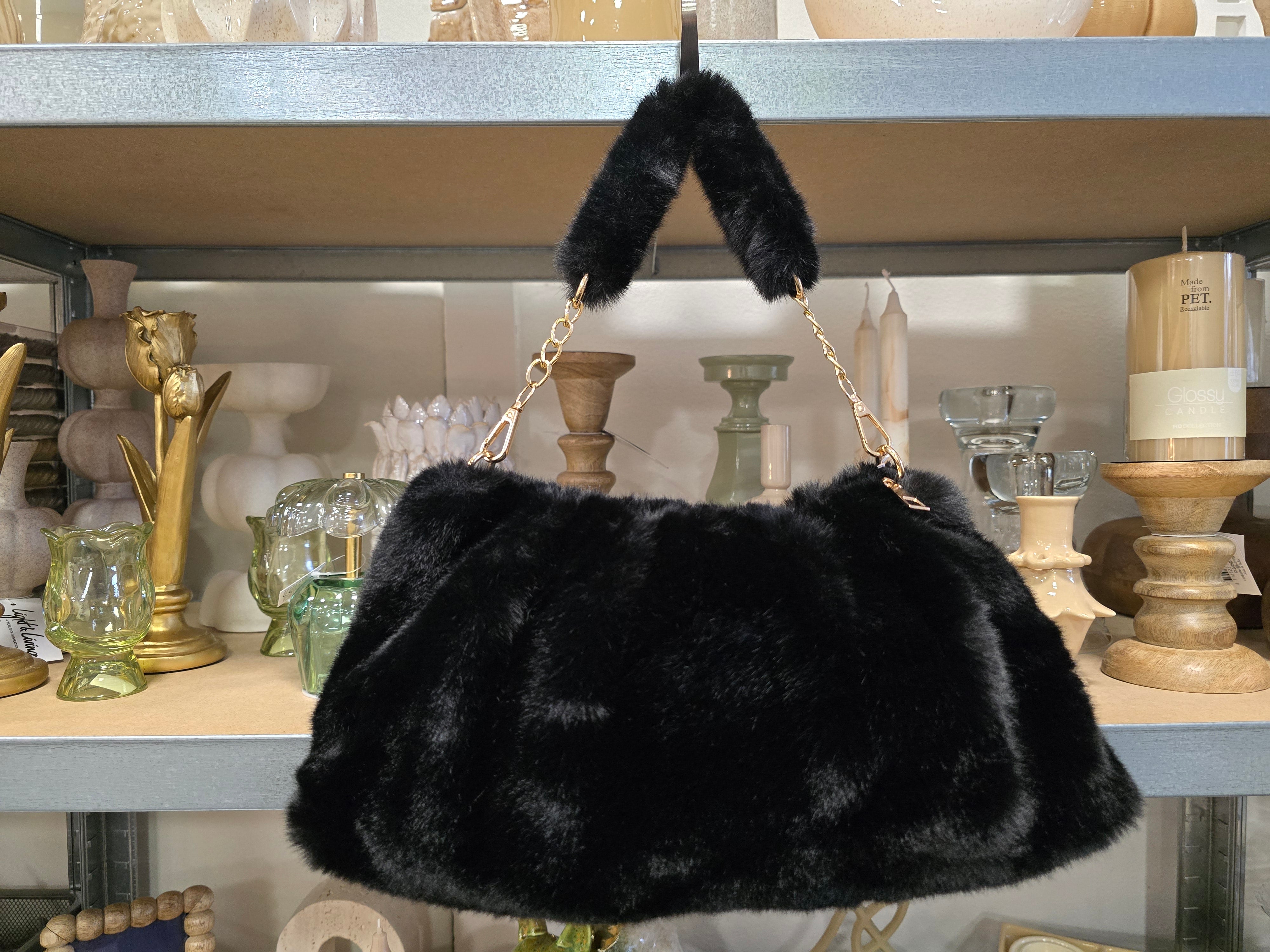 INTERIEURDINGETJES, Vintage Handtasje Dames - Zwart of Beige