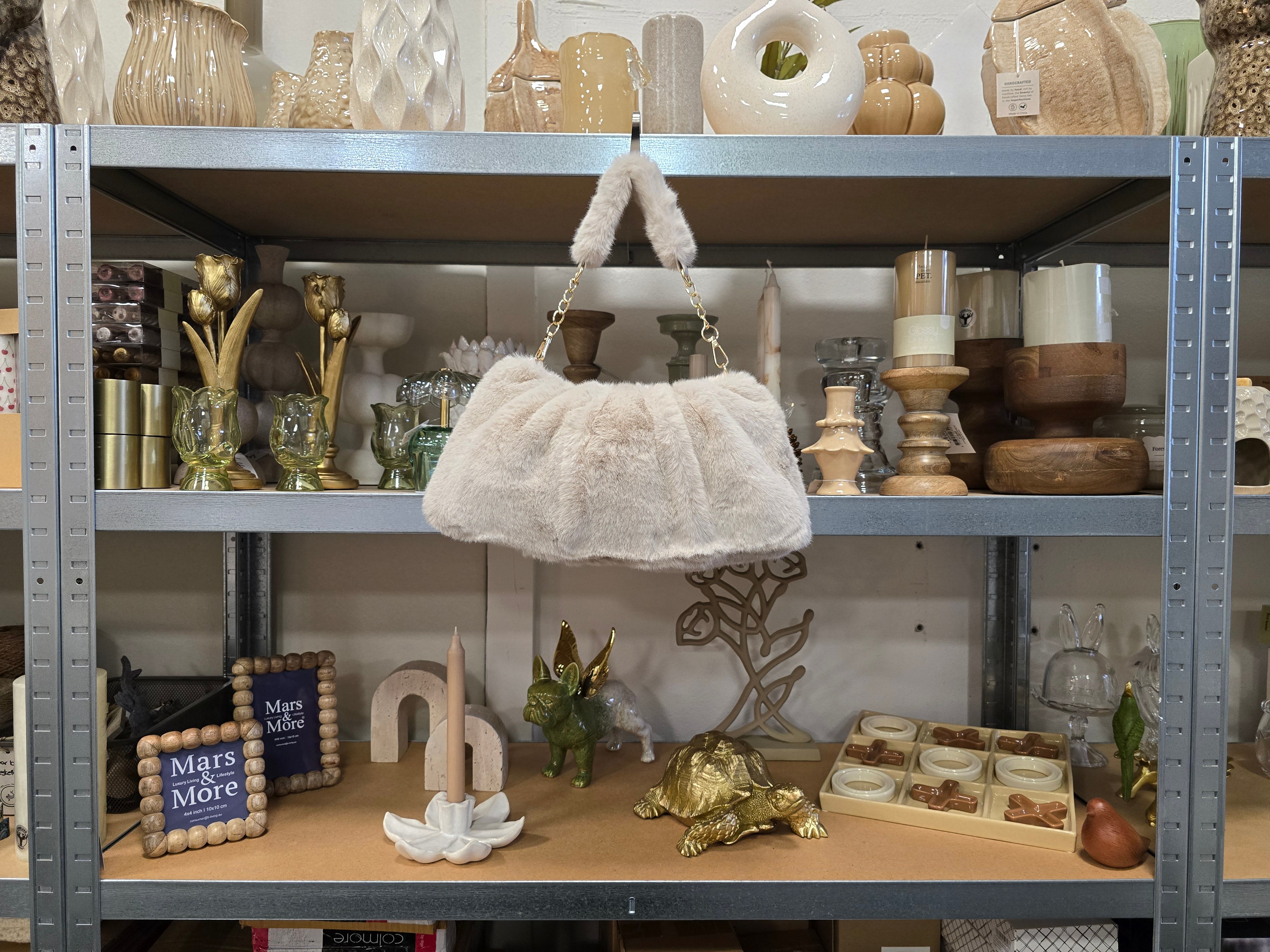 INTERIEURDINGETJES, Vintage Handtasje Dames - Zwart of Beige