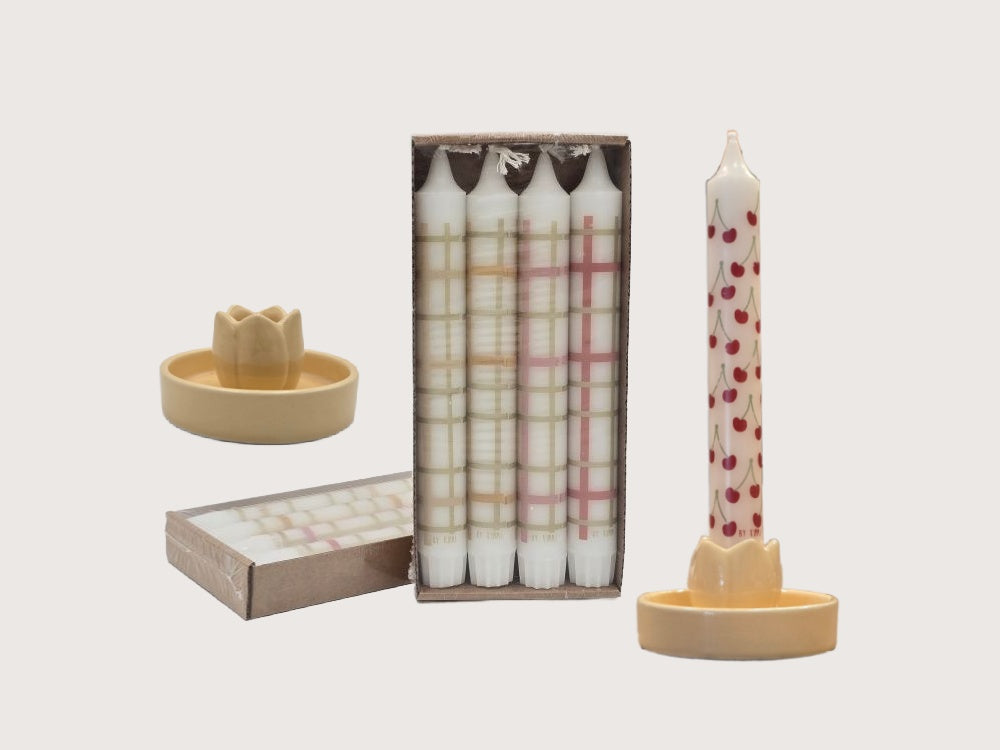 INTERIEURDINGETJES, Kaarsenhouder Tulp Geel
