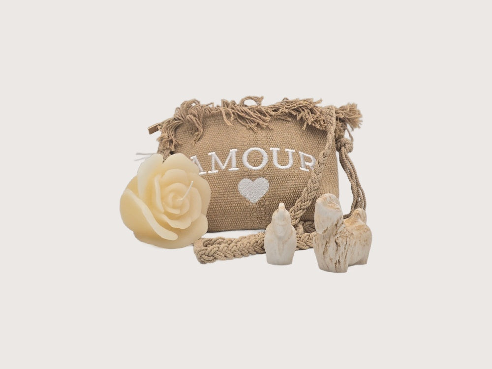 Daan Kromhout, Kaars Roos Ecru – Decoratieve Bloemkaars