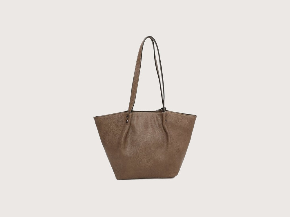 Mini Shopper Handtas Bruin – Ines Delaure