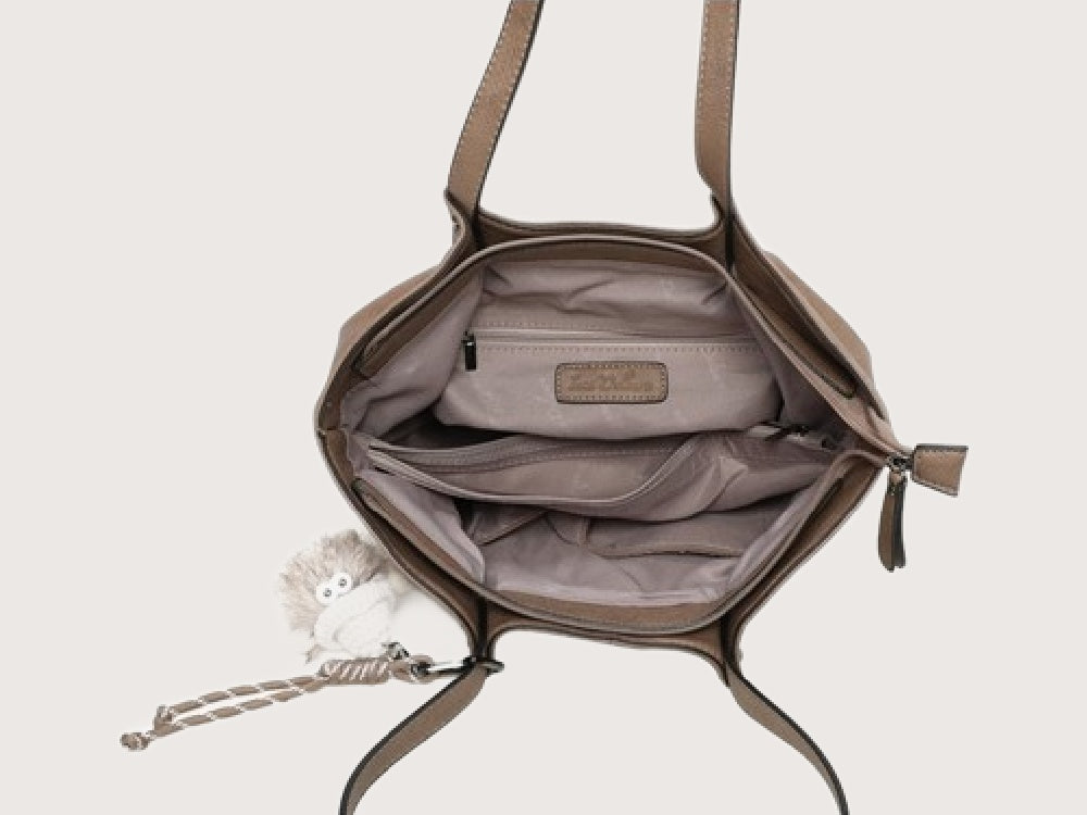 Mini Shopper Handtas Bruin – Ines Delaure