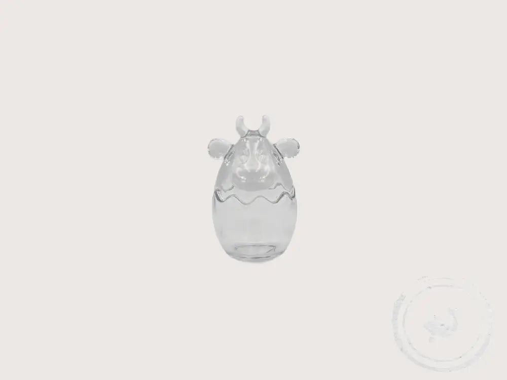 Clayre & Eef Glazen potje Koe