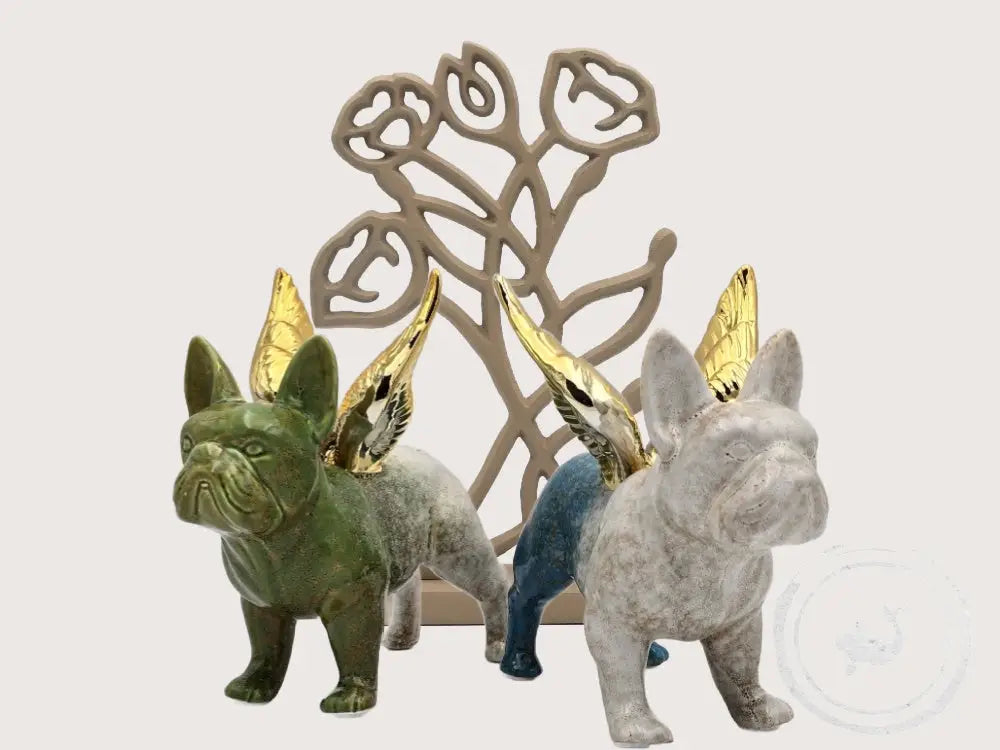 Colmore Bloemenbeeld Taupe Metaal