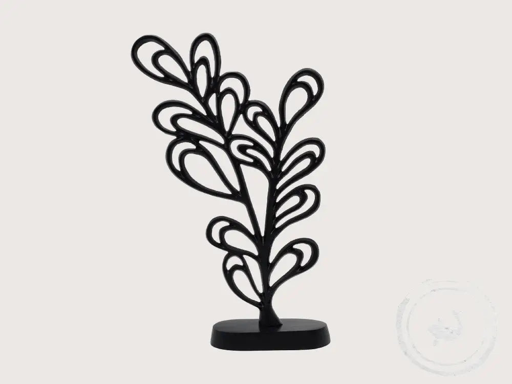 Colmore Decoratief Bladerenbeeld Zwart