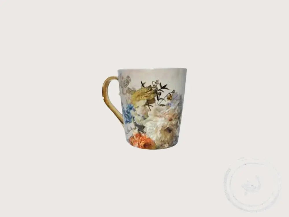 Heine Defts Blauw Mok Het Puttertje – Kunstmok met Gouden Oor