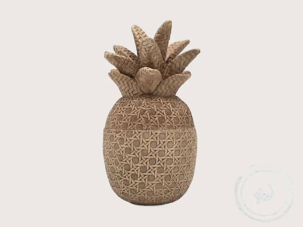 INTERIEURDINGETJES Ananas Pot - Houtlook Decoratief Potje Bruin 1