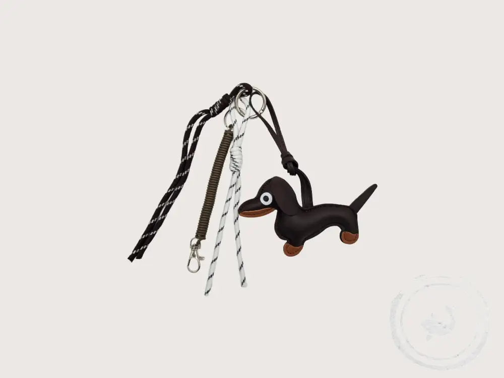 INTERIEURDINGETJES Bag Charms - trendy accessoire voor je tas Teckel bruin
