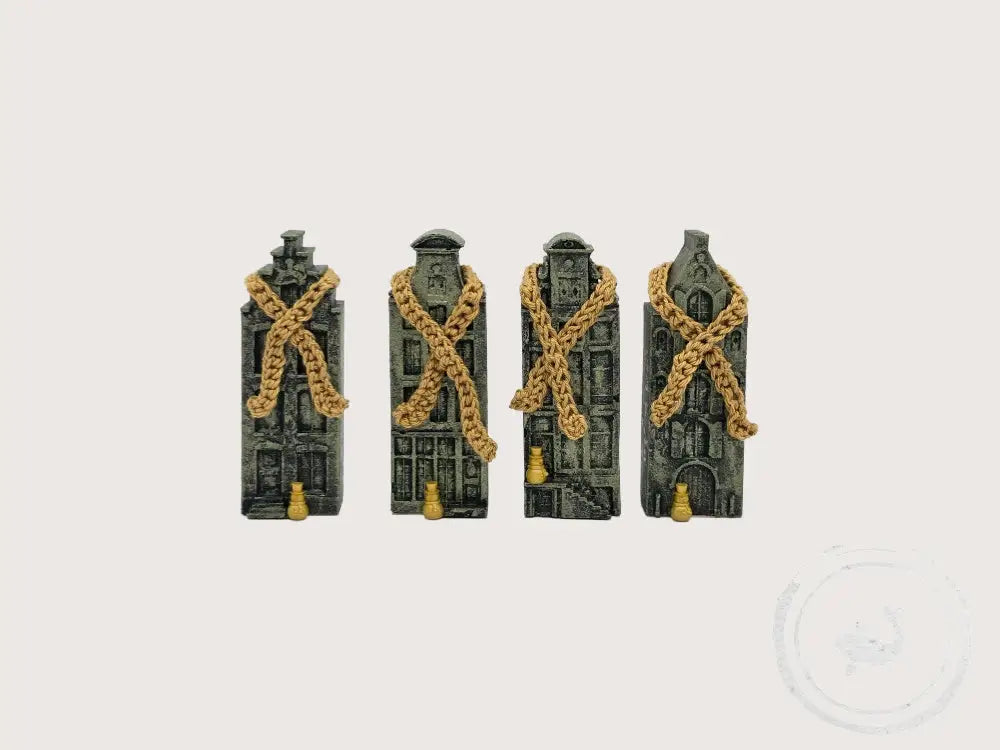 INTERIEURDINGETJES by AC&amp;P Gevelhuisje Snowman in Gold M