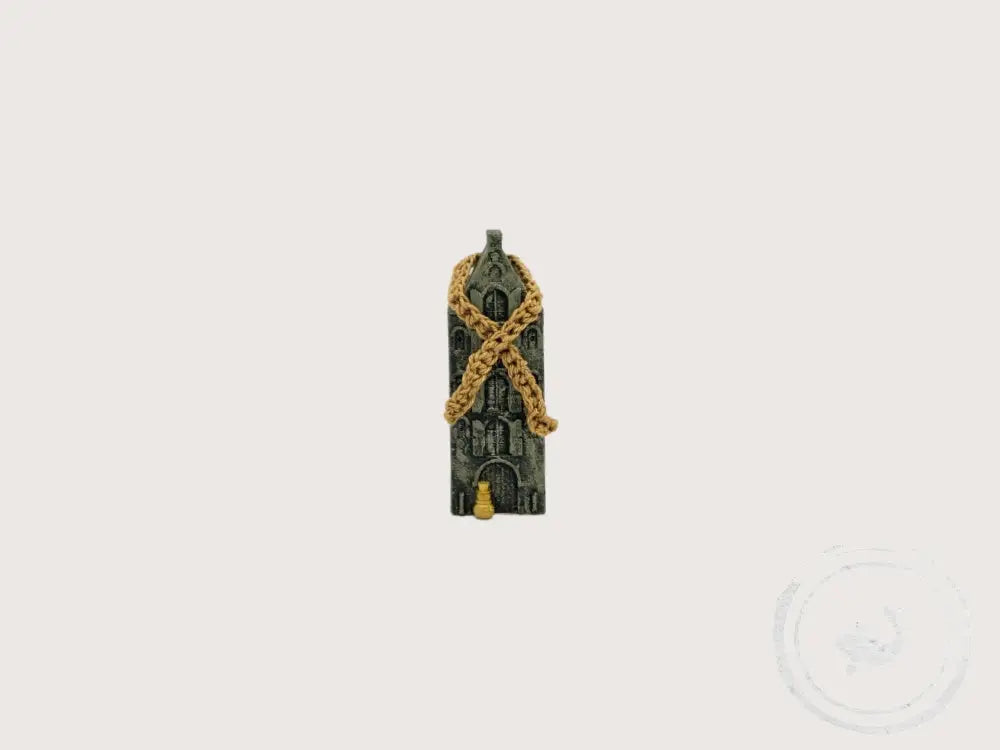 INTERIEURDINGETJES by AC&P Gevelhuisje Snowman in Gold M Tuitgevel