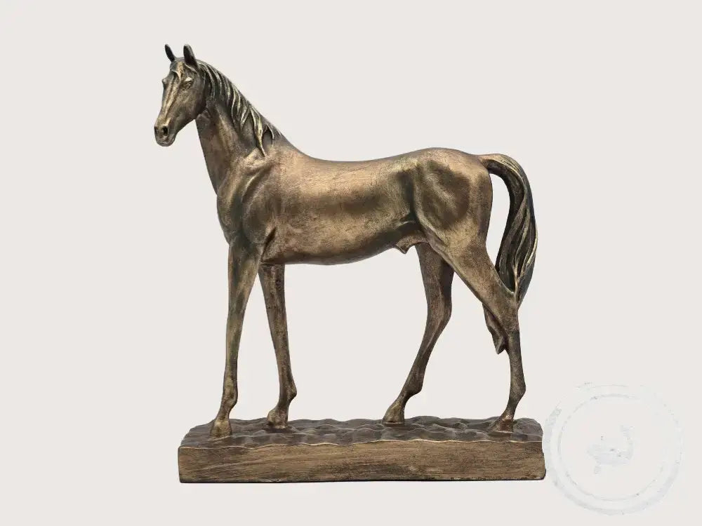 INTERIEURDINGETJES Decoratief Paard - Mat Gouden Tint