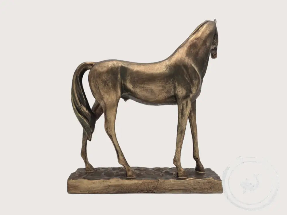 INTERIEURDINGETJES Decoratief Paard - Mat Gouden Tint