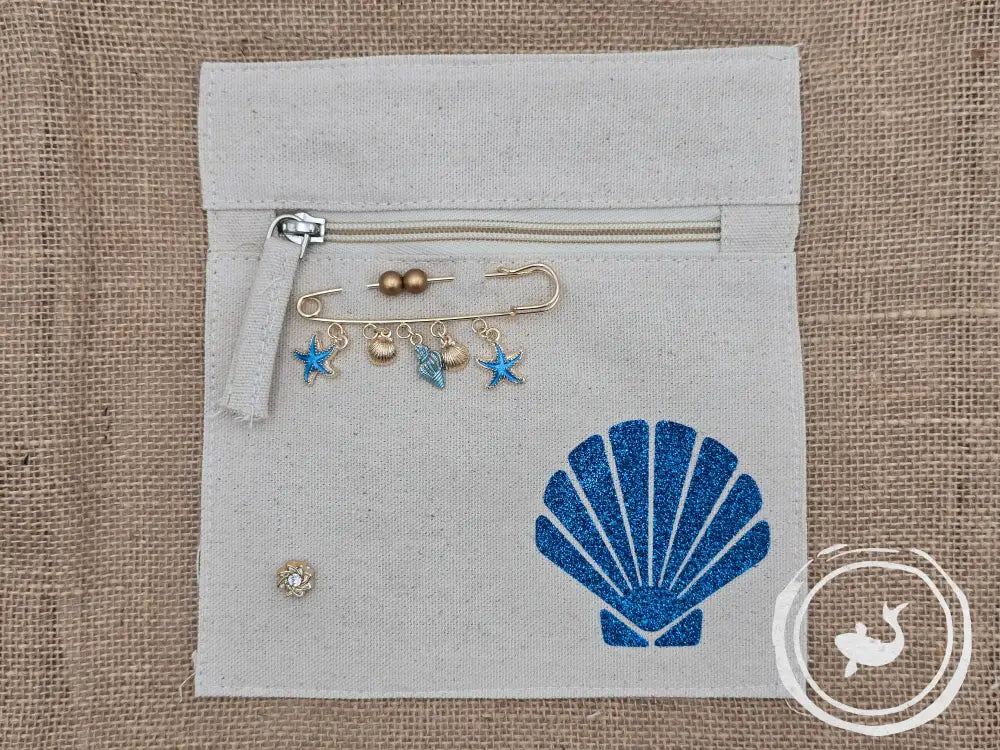 INTERIEURDINGETJES Jute Rugzak ’schelp blauw’