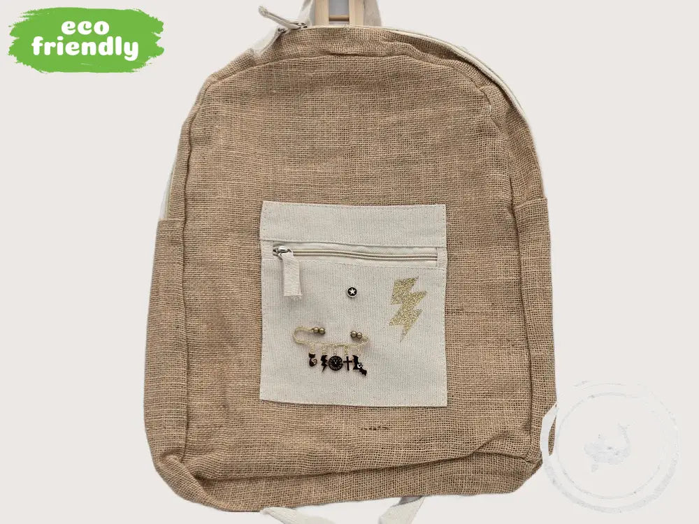 INTERIEURDINGETJES Duurzame Jute Tas Bliksem – Handgemaakt &amp; Uniek