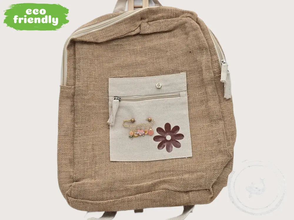 INTERIEURDINGETJES Duurzame Jute Tas Bloem – Handgemaakt &amp; Uniek