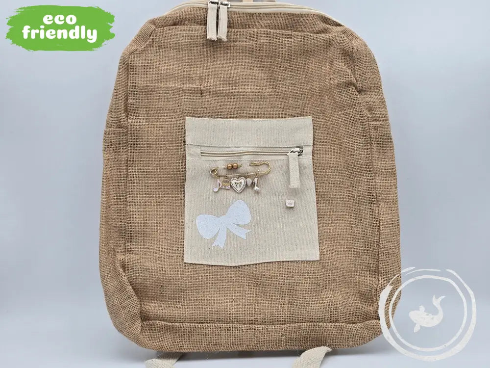 INTERIEURDINGETJES Jute Rugzak ’bow’