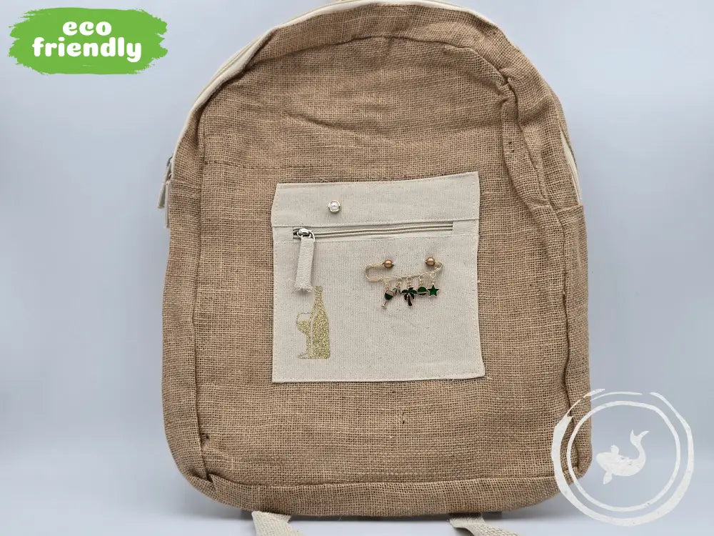 INTERIEURDINGETJES Jute Rugzak ’champagne’