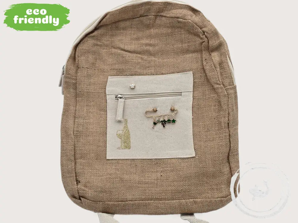 INTERIEURDINGETJES Duurzame Jute Tas Champagne – Handgemaakt &amp; Uniek