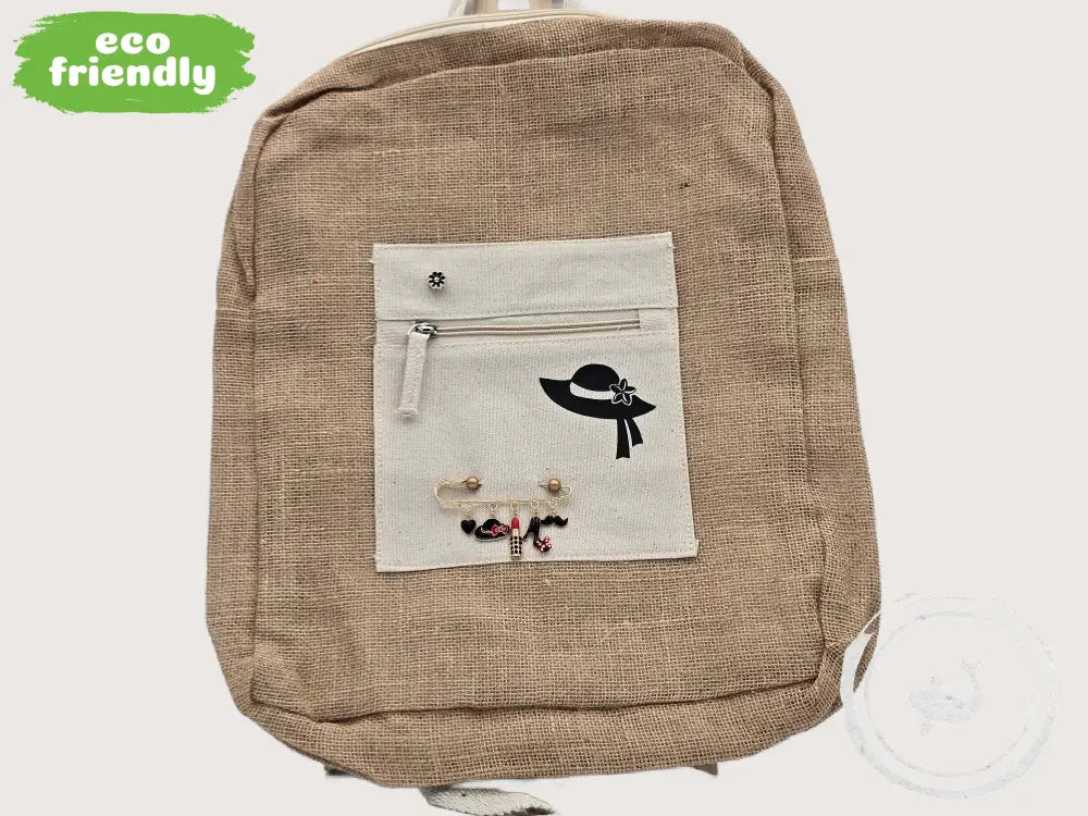 INTERIEURDINGETJES Duurzame Jute Tas Hoed – Handgemaakt &amp; Uniek