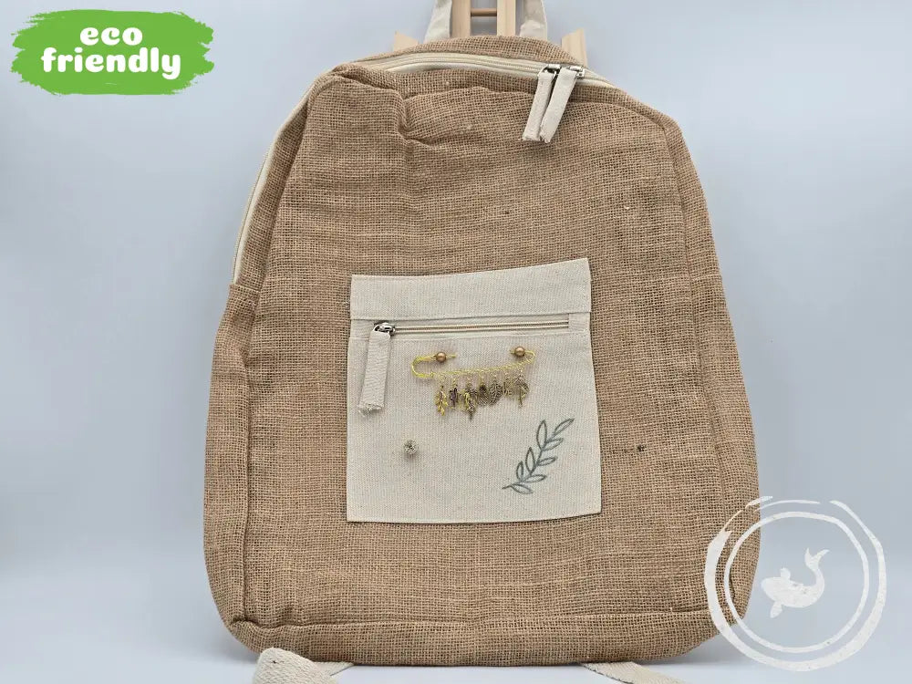 INTERIEURDINGETJES Jute Rugzak ’plant’