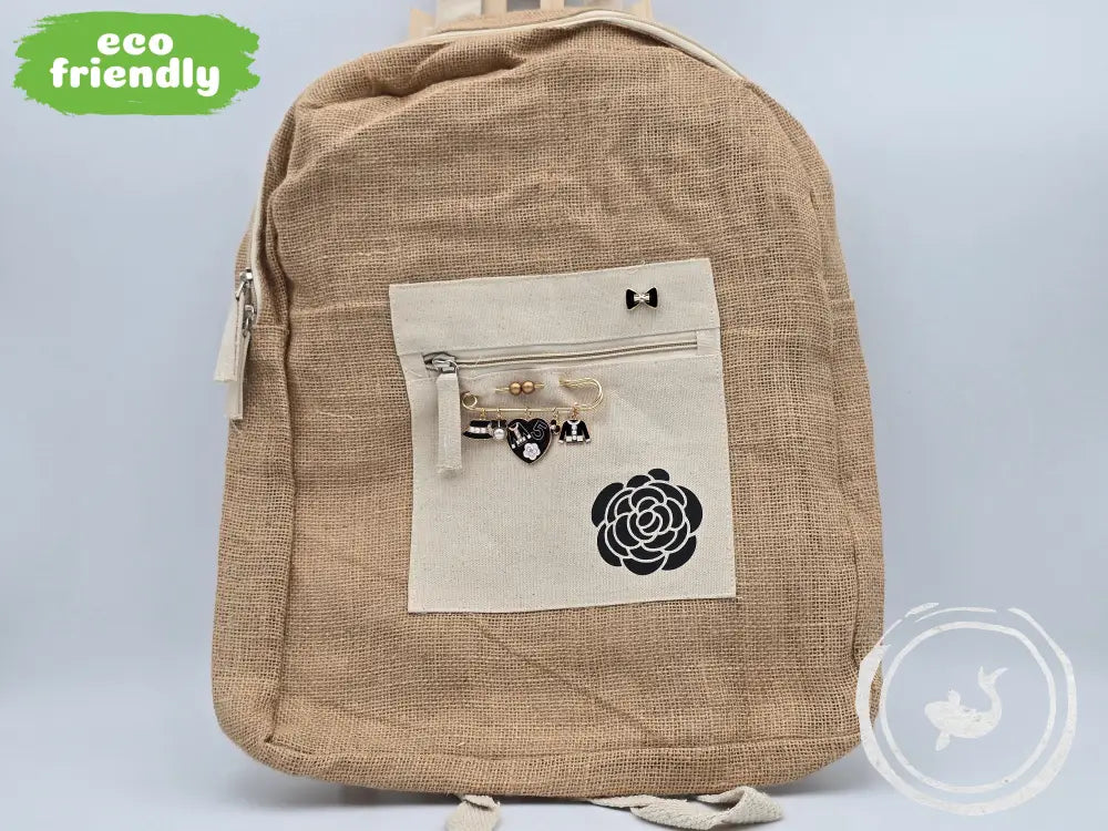 INTERIEURDINGETJES Jute Rugzak ’roos’