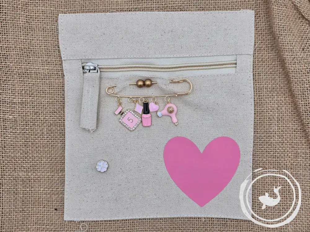 INTERIEURDINGETJES Jute Rugzak ’hart roze’