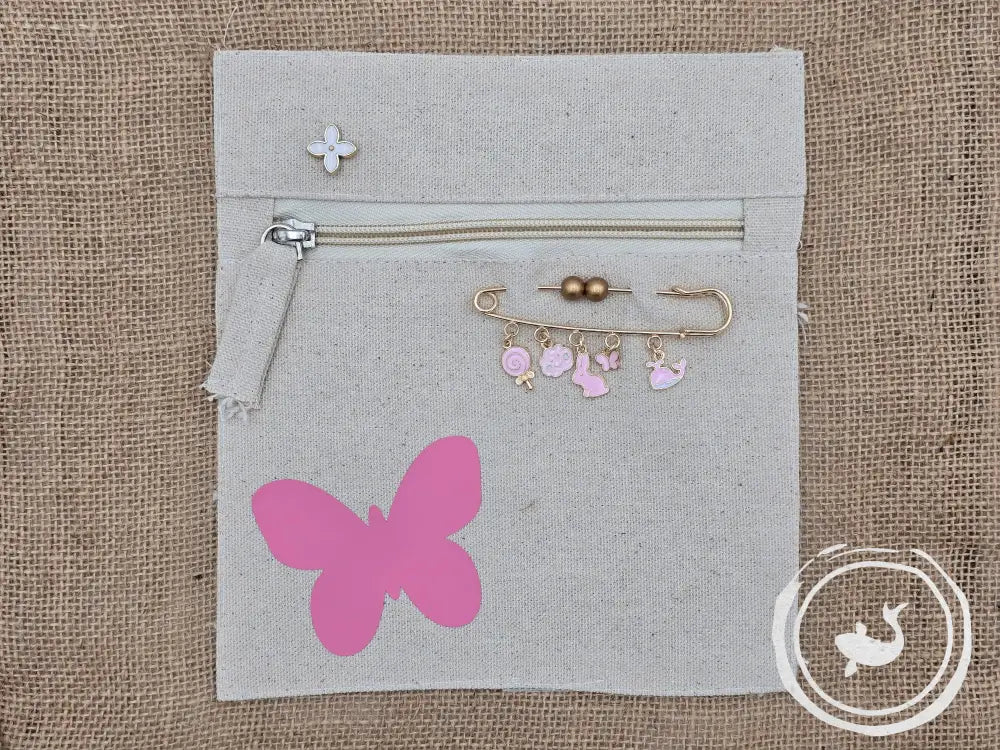 INTERIEURDINGETJES Jute Rugzak ’vlinder roze’