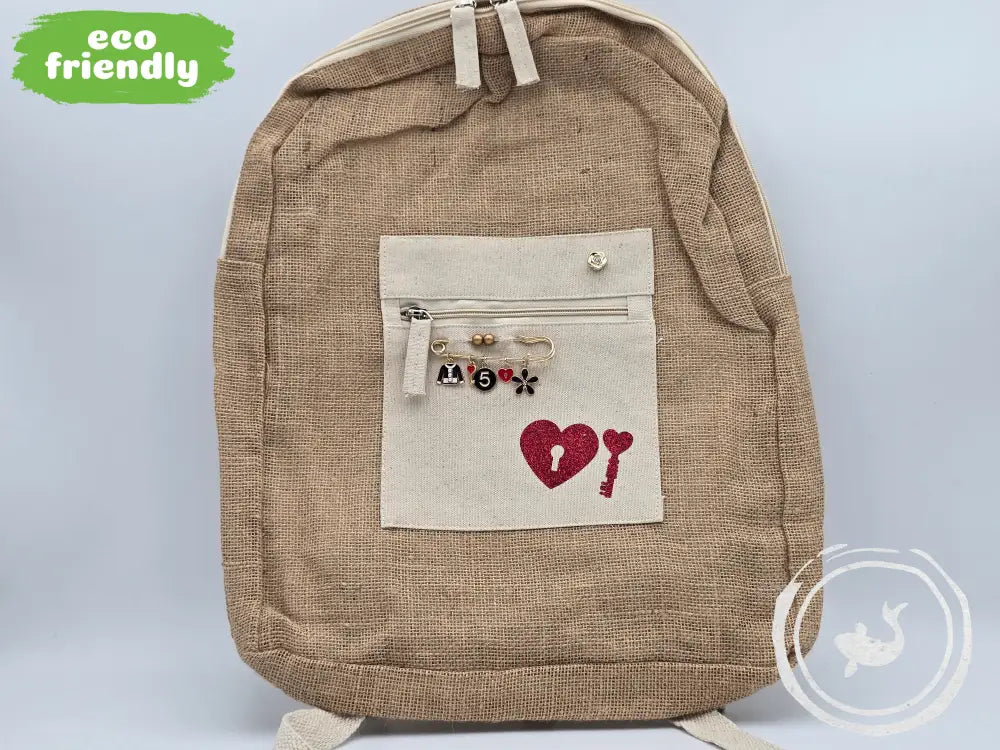 INTERIEURDINGETJES Jute Rugzak ’sleutel’