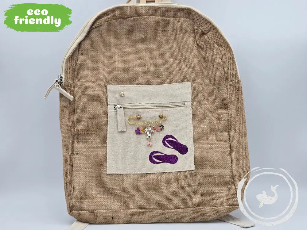 INTERIEURDINGETJES Jute Rugzak ’slippers’