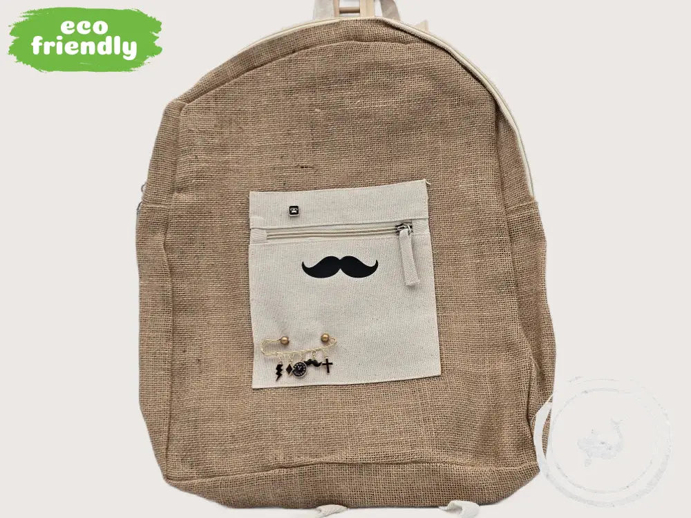 INTERIEURDINGETJES Duurzame Jute Tas Snor – Handgemaakt &amp; Uniek