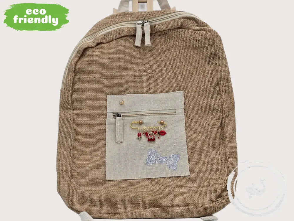 INTERIEURDINGETJES Duurzame Jute Tas Strik – Handgemaakt &amp; Uniek