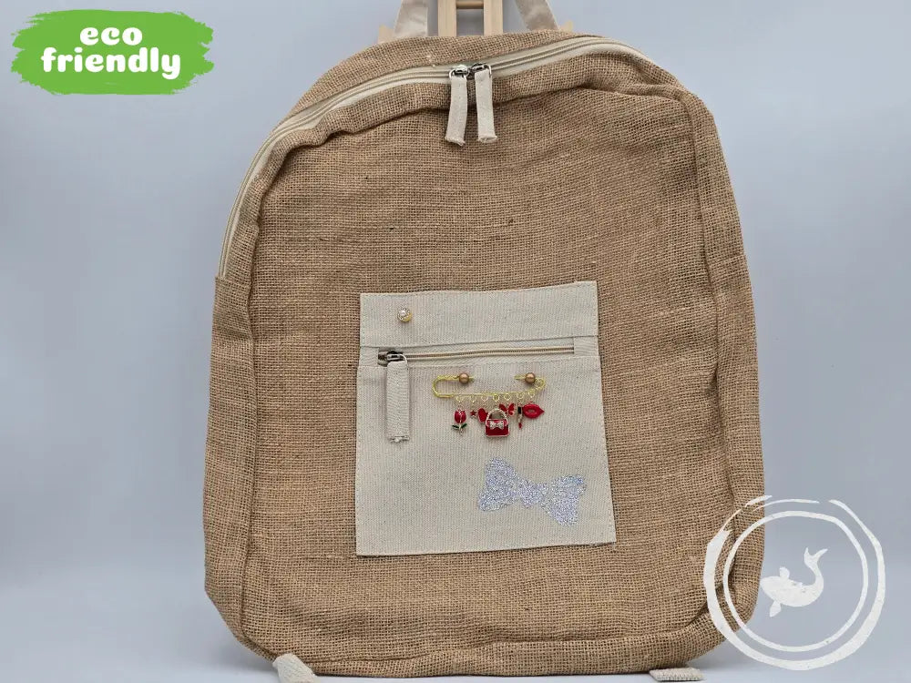 INTERIEURDINGETJES Jute Rugzak ’strik’