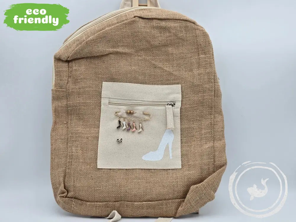 INTERIEURDINGETJES Jute Rugzak ’pump wit’