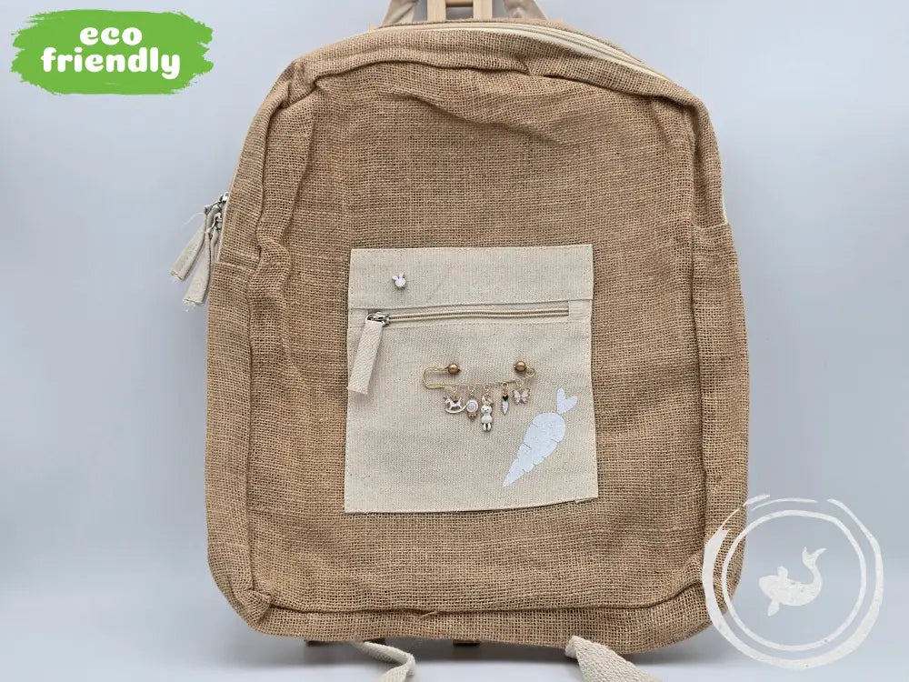 INTERIEURDINGETJES Jute Rugzak ’wortel’