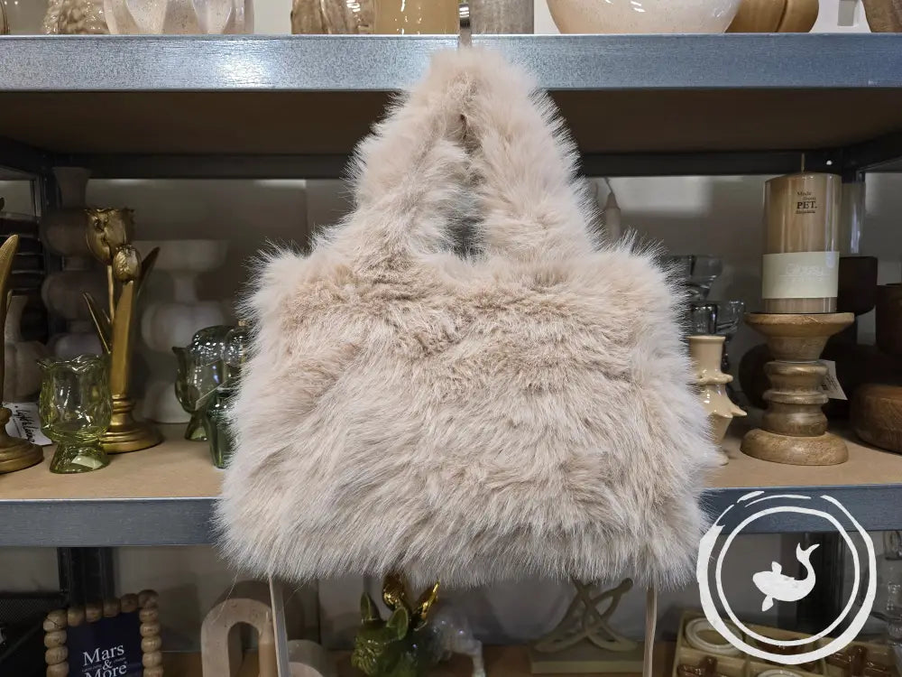 INTERIEURDINGETJES Fluffy Handtas Crème