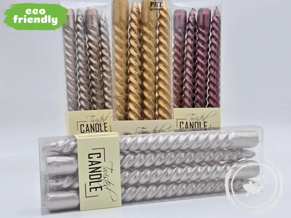 Kersten Twisted Dinerkaarsen Gold