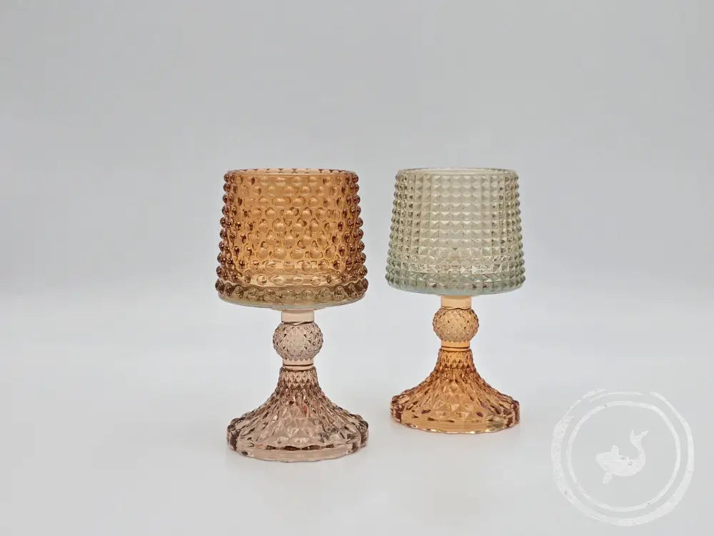 Vintage Kandelaar Lampje Glas 17Cm