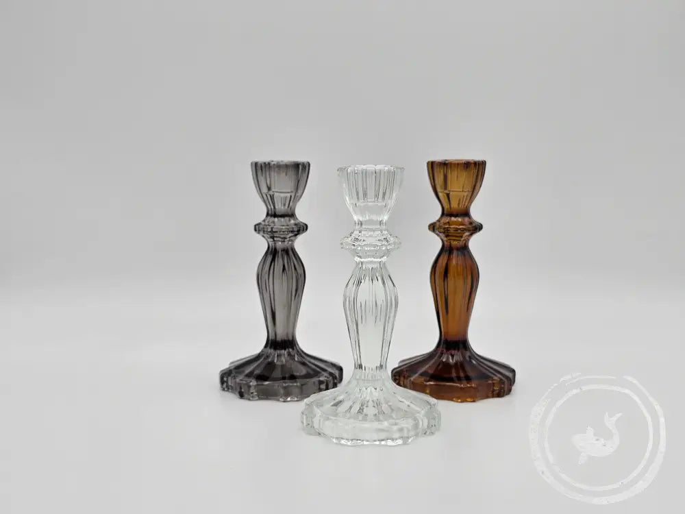 Vintage Kandelaar Glas 15 7Cm